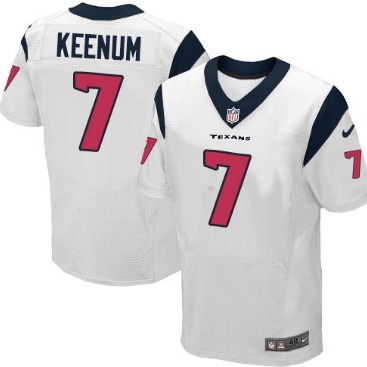 Nike Houston Texans #7 Case Keenum White Elite Jersey 