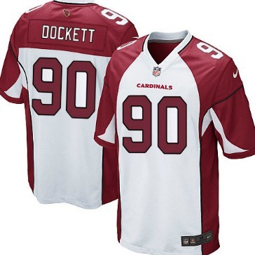 Nike Arizona Cardinals #90 Darnell Dockett White Game Jersey 