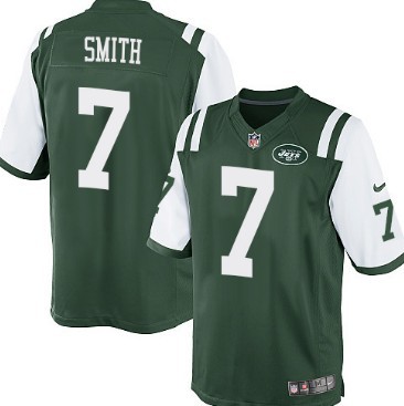 Nike New York Jets #7 Geno Smith Green Limited Jersey 