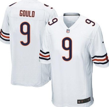 Nike Chicago Bears #9 Robbie Gould White Game Jersey 