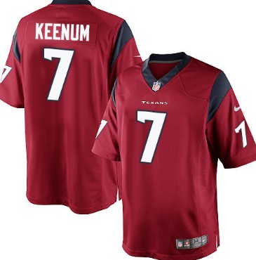 Nike Houston Texans #7 Case Keenum Red Game Jersey 