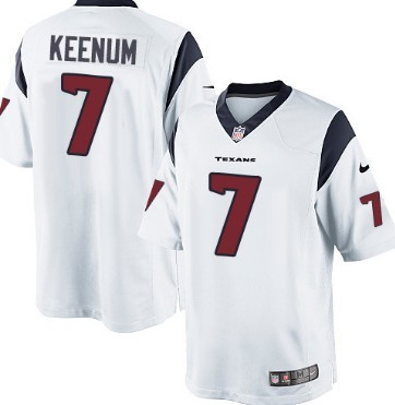 Nike Houston Texans #7 Case Keenum White Game Jersey 