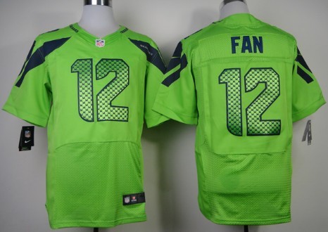 Nike Seattle Seahawks #12 Fan Green Elite Jersey 