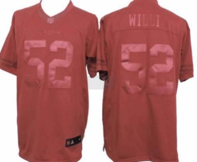 Nike San Francisco 49ers #52 Patrick Willis Drenched Limited Red Jersey