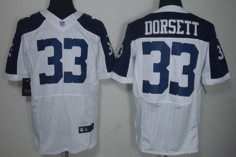 Nike Dallas Cowboys #33 Tony Dorsett White Thanksgiving Elite Jersey 