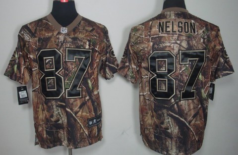 Nike Green Bay Packers #87 Jordy Nelson Realtree Camo Elite Jersey