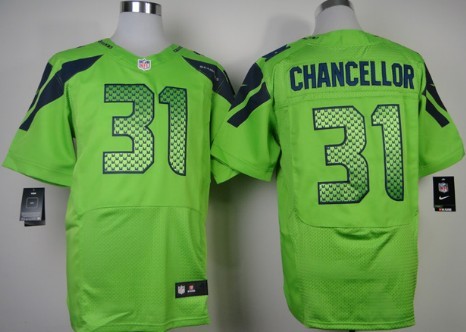 Nike Seattle Seahawks #31 Kam Chancellor Green Elite Jersey 