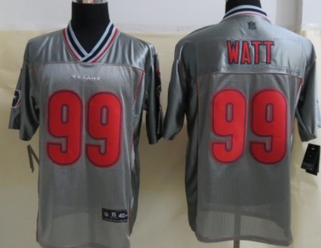 Nike Houston Texans #99 J.J. Watt 2013 Gray Vapor Elite Jersey