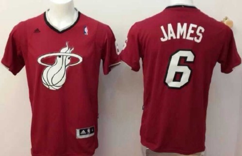 Miami Heat #6 LeBron James Revolution 30 Swingman 2013 Christmas Day Red Jersey 