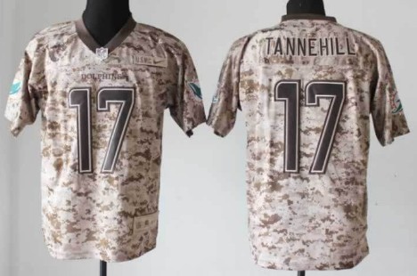 Nike Miami Dolphins #17 Ryan Tannehill 2013 USMC Camo Elite Jersey