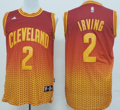 Cleveland Cavaliers #2 Kyrie Irving Red/Yellow Resonate Fashion Jersey