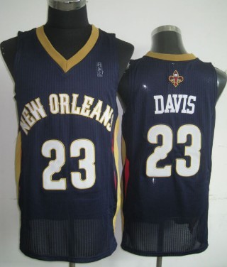 New Orleans Pelicans #23 Anthony Davis Navy Blue Swingman Jersey