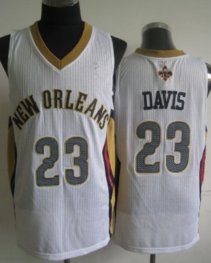 New Orleans Pelicans #23 Anthony Davis White Swingman Jersey