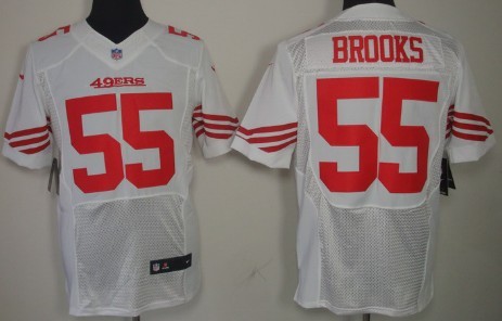 Nike San Francisco 49ers #55 Ahmad Brooks White Elite Jersey