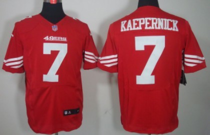 Nike San Francisco 49ers #7 Colin Kaepernick Red Game Kids Jersey