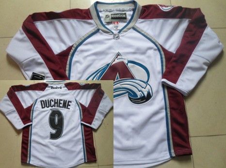 Colorado Avalanche #9 Matt Duchene White Jersey