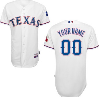 Kids' Texas Rangers Customized 2014 White Jersey