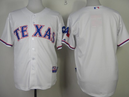 Texas Rangers Blank 2014 White Jersey 