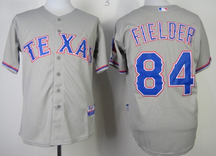 Texas Rangers #84 Prince Fielder 2014 Gray Jersey 