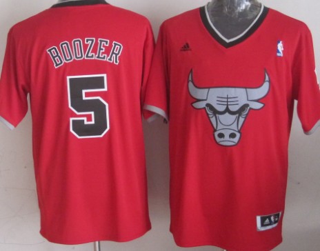 Chicago Bulls #5 Carlos Boozer Revolution 30 Swingman 2013 Christmas Day Red Jersey