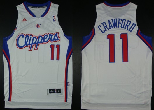 Los Angeles Clippers #11 Jamal Crawford Revolution 30 Swingman White Jersey 