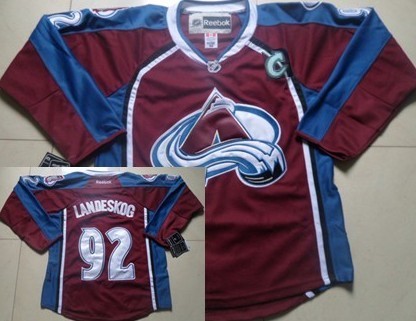 Colorado Avalanche #92 Gabriel Landeskog Red Jersey