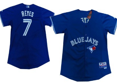 Toronto Blue Jays #7 Jose Reyes Blue Kids Jersey 