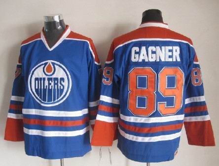 Edmonton Oilers #89 Sam Gagner Royal Blue Throwback CCM Jersey 