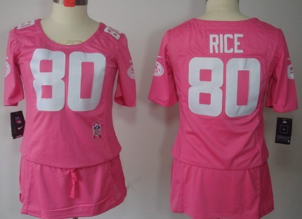 Nike New York Giants #80 Victor Cruz Breast Cancer Awareness Pink Womens Jersey 