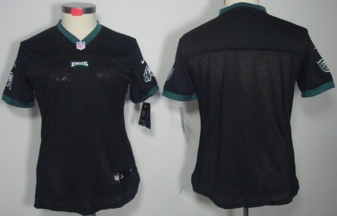 Nike Philadelphia Eagles Blank Black Limited Womens Jersey 