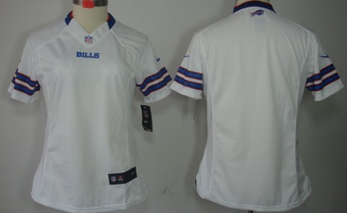 Nike Buffalo Bills Blank White Limited Womens Jersey 