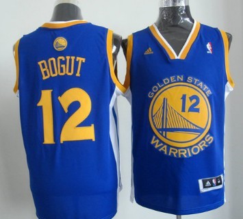 Golden State Warriors #12 Andrew Bogut Revolution 30 Swingman Blue Jersey 