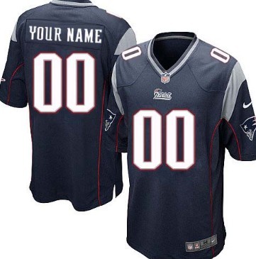 Kids' Nike New England Patriots Customized Blue Limited Jersey