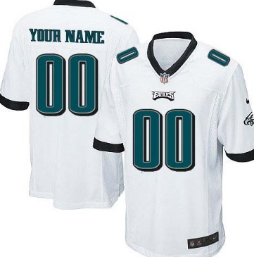 Kids' Nike Philadelphia Eagles Customized White Game Jersey