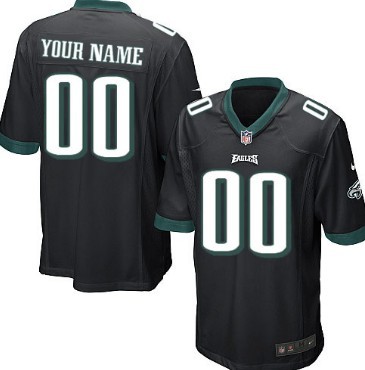 Kids' Nike Philadelphia Eagles Customized Black Limited Jersey