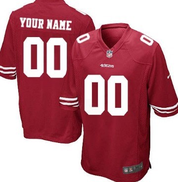 Men's Nike San Francisco 49ers Customized Red Game Jersey 