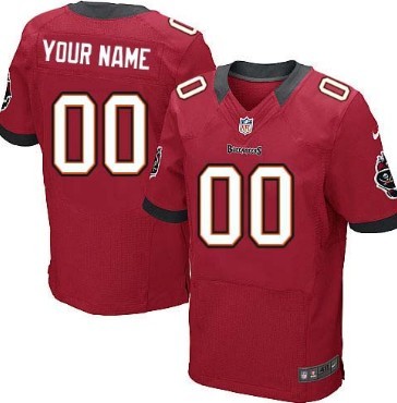 Men's Nike Tampa Bay Buccaneers Customized Red Elite Jersey 