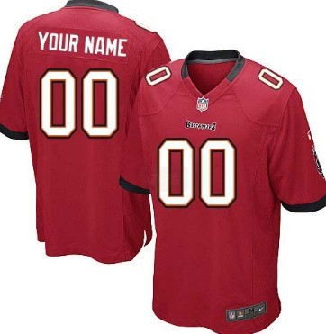 Men's Nike Tampa Bay Buccaneers Customized Red Game Jersey 