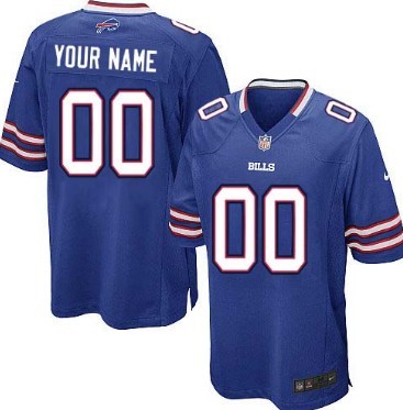 Kids' Nike Buffalo Bills Customized Light Blue Game Jersey 