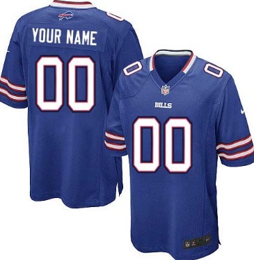 Men's Nike Buffalo Bills Customized Light Blue Limited Jersey 