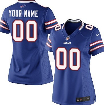 Women's Nike Buffalo Bills Customized Light Blue Game Jersey 