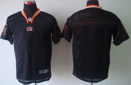 Men's Nike Cincinnati Bengals Customized Lights Out Black Elite Jersey