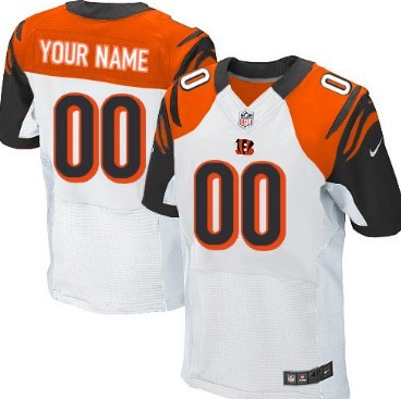 Men's Nike Cincinnati Bengals Customized White Elite Jersey