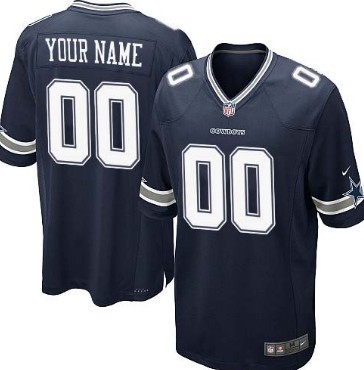 Kids' Nike Dallas Cowboys Customized Blue Game Jersey