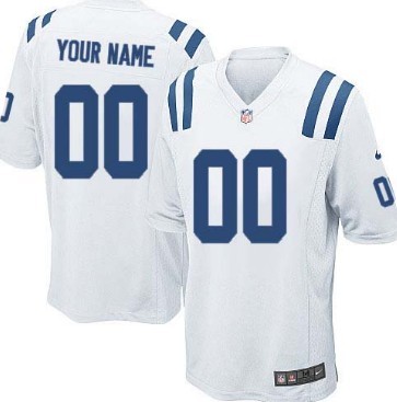 Men's Nike Indianapolis Colts Customized White Game Jersey