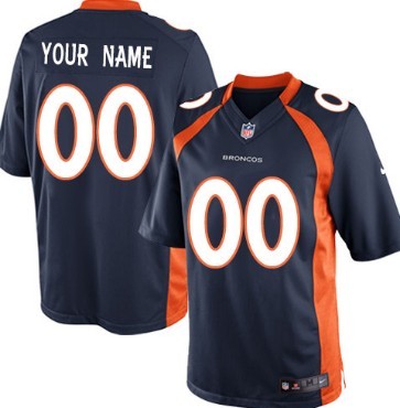 Men's Nike Denver Broncos Customized Blue Limited Jersey