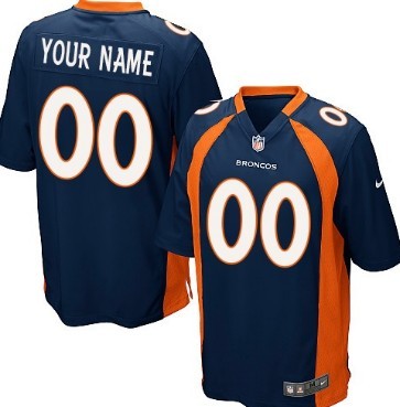 Kids' Nike Denver Broncos Customized Blue Limited Jersey