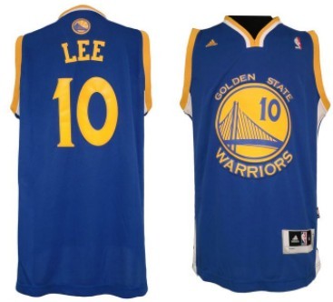 Golden State Warriors #10 David Lee Revolution 30 Swingman Blue Jersey  