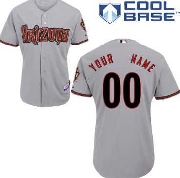 Men's Arizona Diamondbacks Customized Gray Jersey