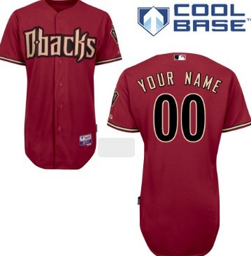 Men's Arizona Diamondbacks Customized Red Jersey